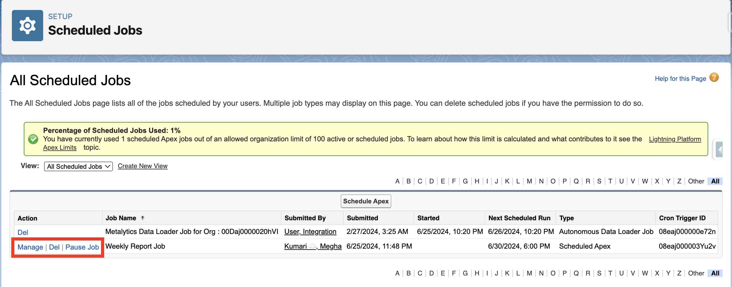 Scheduled-Job-Page-Screenshot